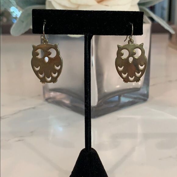 Vintage Owl Earrings - Picture 1 of 3